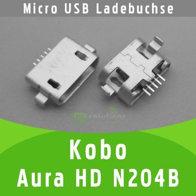 Kobo Aura HD N204B Micro USB DC Buchse Ladebuchse Strombuchse Connector