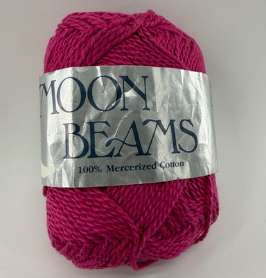 Brunswick Moonbeams 100% Mercerized Cotton Yarn 50g 100yd Fuchsia Shade 8510