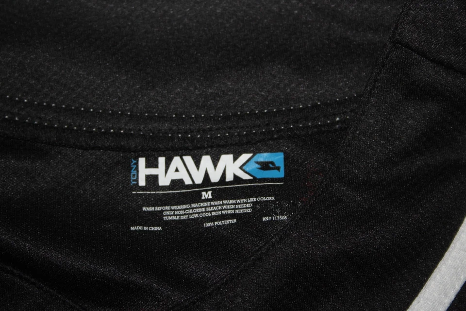 TONY HAWK Men's M Black Button Jersey Shirt NYC 1998 Stars Graphic Skate - Image 3 of 4