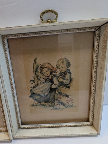 VTG Set Of 2 Donald Art Company Framed Prints Children - 第 14/15 張圖片