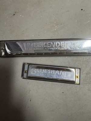 2 HOHNER Weekender & Bluesband Diatonic Chromatic Harmonicas Key F Chrome 