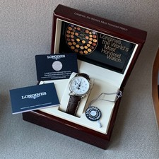 Longines Master Collection Moon Phase Automatic Chronograph Wristwatch Pristine 2