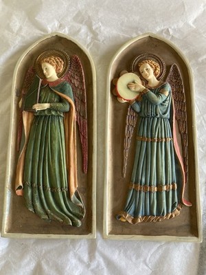 Ibis & Orchid Angel Plaques Very Attractive
