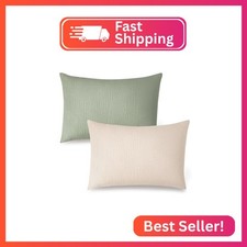 Konssy Muslin Toddler Pillowcase for 13x18 Pillow 2 Pack, 100 Cotton Toddler Pi