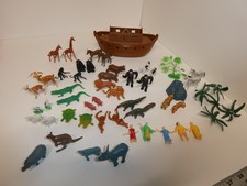 VTG 60s/70s ARCO Noah's Ark Playset Figures Rare Hong Kong Pairs Singles
