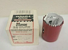 3 pcs M. K. Morse AV23 1-7/16 VARIABLE Pitch HOLE SAW 37 mm