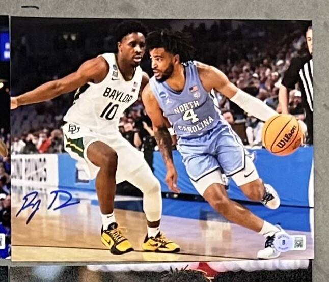 North Carolina Tarheels RJ Davis Autographed Signed 8x10 Photo UNC Beckett 