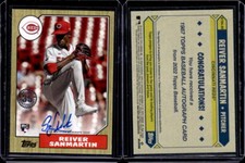 2022 Topps Update '87 Topps Autographs #87BARS Reiver Sanmartin Auto EXACT SCAN