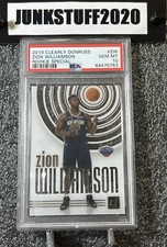 2019-20 Panini Clearly Donruss Zion Williamson Rookie Special ZW PSA 10 Gem Mint