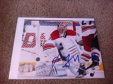 Anton Khudobin Autographed 8x10 Photo Carolina Hurricans Ducks Wild Bruins 