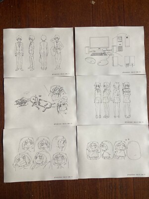 Anime not Cel Himouto! Umaru-chan Layout Settei Sheets A4 Format