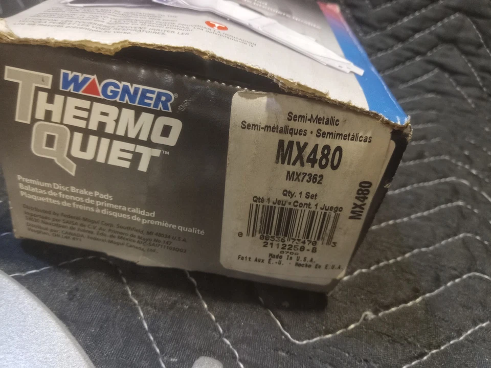 MX480 Wagner Thermo Quiet Brak Pads Subaru Justy 90 91 94 95 Front Foto 2 de 2