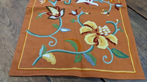 Williams-Sonoma Tan Embroidered Table Runner - Picture 6 of 7