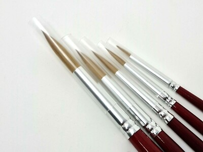Major Pinsel Handarbeit Zobel Künstlerpinsel 5er Pack Größen 0,2,4,6,8