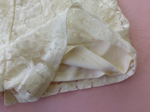 Girls' Full Lining Strap Shoulder Pompom Ruffle Lace Romper Xhilaration Ivory M - Picture 7 of 7