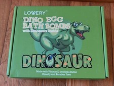 Dino Egg Bath Bombs for Kids with Surprise Inside 6 Packs Dinosaur Bath Toys NEW