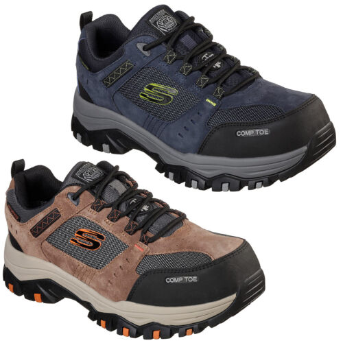 Skechers Work: Greetah Comp Toe Safety Shoes Mens Waterproof Composite Trainers - Picture 1 of 9