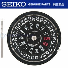 SEIKO 7S26 7S26C BLACK Watch Movement Japanese Kanji Spanish Black Date Day