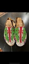 Antique Northern Plains - Sioux,  Full Beaded Moccasins