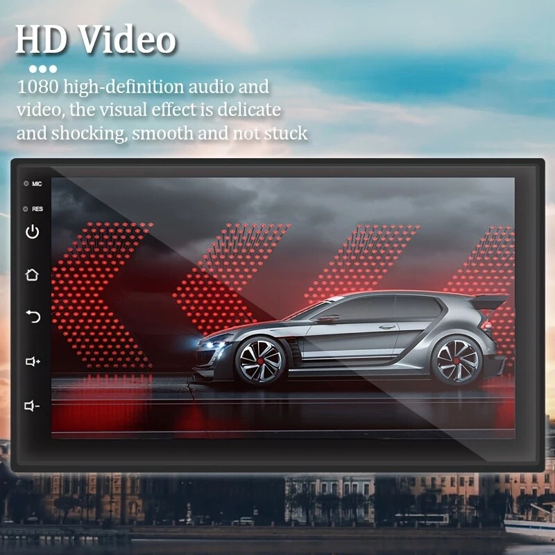 Double Din Apple Carplay Android Auto Car Stereo Radio Bluetooth 7"Touch Screen - Image 4 of 4