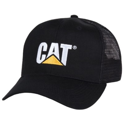 Black Caterpillar CAT Equipment Trucker Twill Diesel Cap Hat Cap