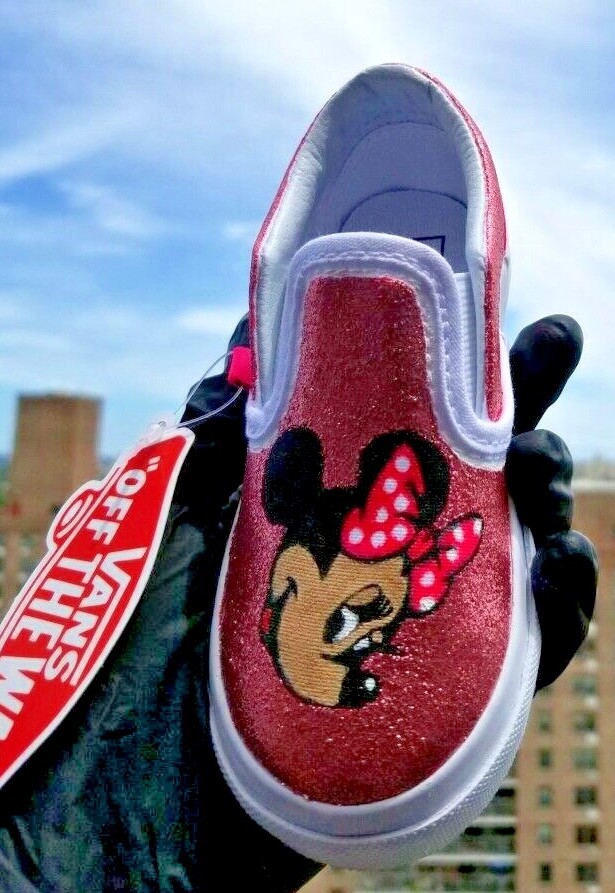 glitter custom shoes