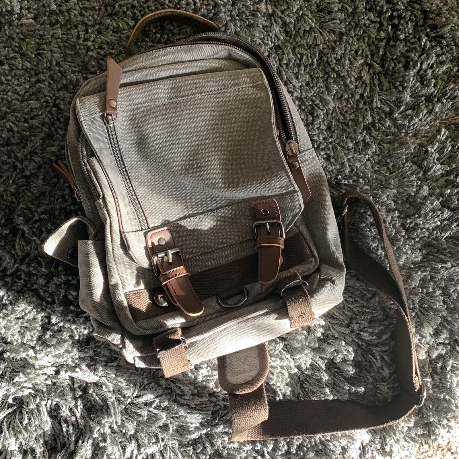 leaper canvas messenger bag