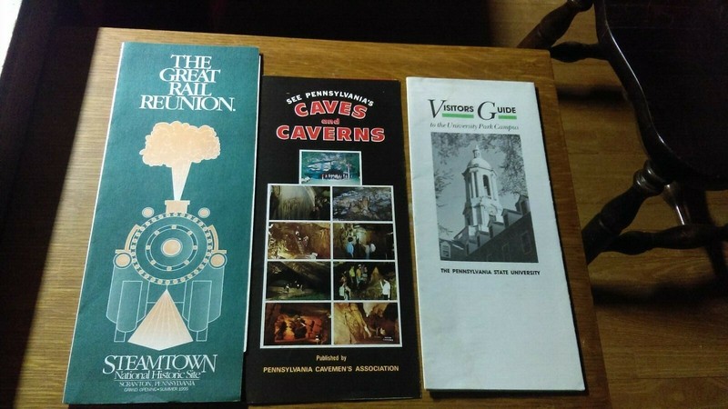 Lot of (6) Pennsylvania Tourist Brochures