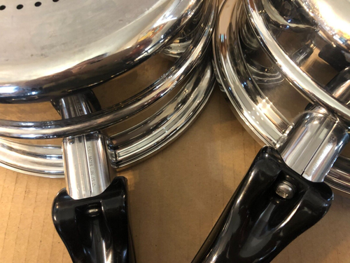 2 Saladmaster 18-8 tri clad steel Pan 9 inch pan Stainless Steal - Picture 4 of 5