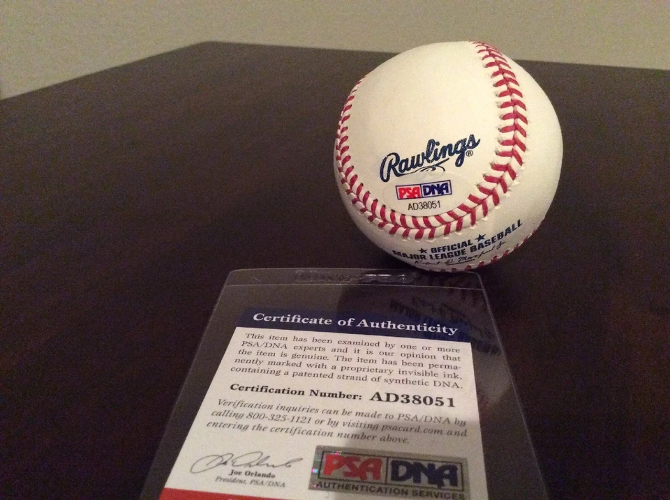 Ryon Healy 签名 OML 棒球 PSA A 水手队  — 第 2/2 张图片