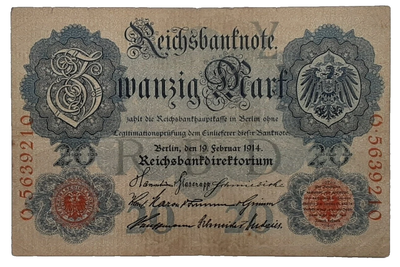 Ungraded 1914 Year German Paper Money