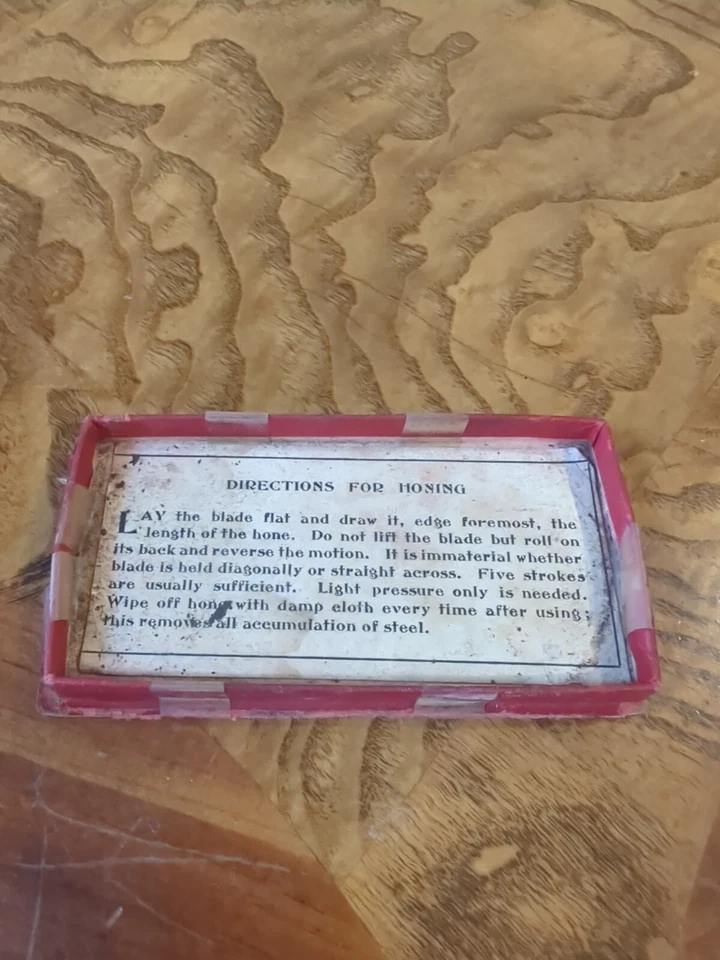 Antique PIKE Pick A Pike NH Handihone USA Sharpening Stone 4” X 2.25” Palm Fit - Image 3 of 4