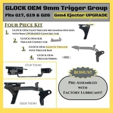Glock OEM Trigger Bar Assembly 9mm Gen-3 17-19-25-26-28-34 w/Gen4 Ejector 5.5-lb