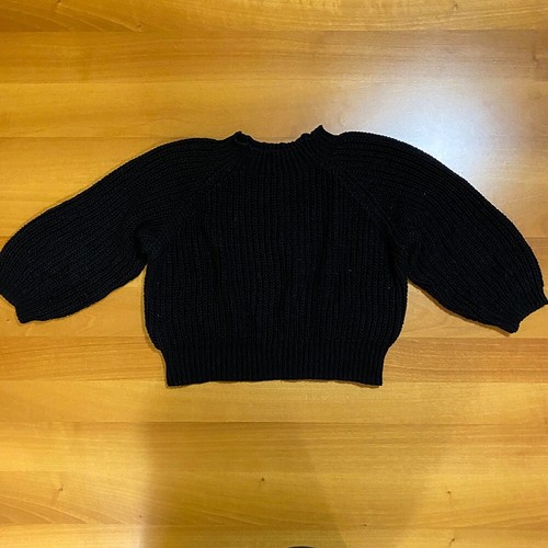 Black Goth Boho Casual Basic Classic Cozy Sweater 9-10 Years 140cm Made in Italy - Picture 3 of 8
