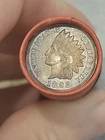 Amazing Au+1892 Indian Head &1858 Flying Eagle Ends Of Lincoln Wheat Penny Roll