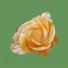 Honey Calcite Carved Yellow Rose — photo 1