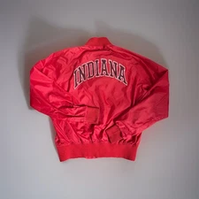Vintage Chalk Line Indiana Hoosiers IU Nylon  Windbreaker Jacket Bin 1