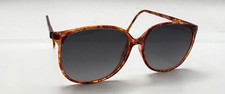 Vintage Wilshire Designs WD883 Brown Purple Oval Sunglasses W/ NEW LENSES