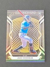 Jazz Chisholm 2021 Panini Chronicles Obsidian Orange RC #ed 3/28