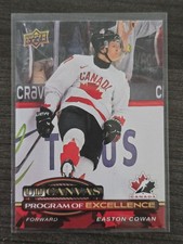 2025-26 Upper Deck Easton Cowan Canvas Program Of Excellence Hockey Card # C-262