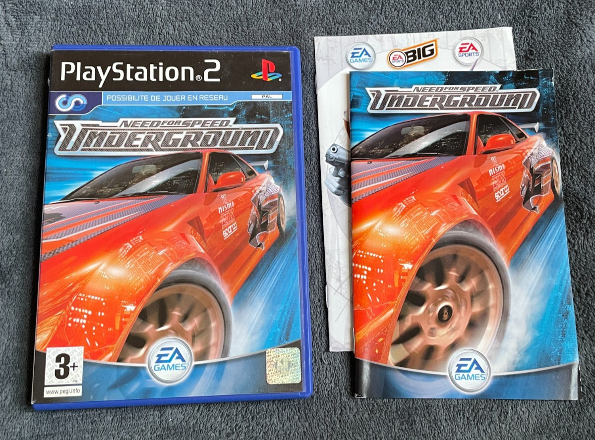 ₪PAS DE JEU₪ Boite + Notice Playstation 2 PS2 - Need for Speed Underground 1