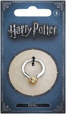 The Carat Shop Harry Potter Golden Snitch L Silver Gold Metal Ring Gift Boxed, S