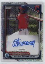 2024 Bowman Chrome Prospect Mega Box Auto Welbyn Francisca #BMA-WF Auto 1hr7
