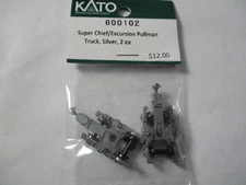 Kato #800102 Truck Super Chief UP Excursion Pullman Silver w/Coupler. 1 Pair (N)