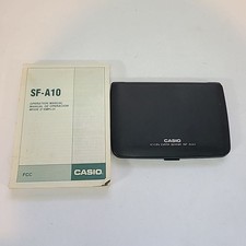 Vintage Casio SF-A10 Icon Data Bank Calculator W/ Instructions Tested Working