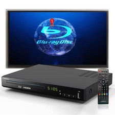 Blu Ray DVD Player,Full HD Blu-ray Disc Player CD Player, Black
