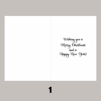 CREATED BY MRS WINDSOR Christmas inserts for card making suitable for A6 cards, font choices pack of 15