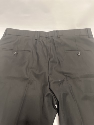 NEW Men’s Trousers Black Dress Tuxedo Pants Straight Leg Slacks Size Large - Picture 16 of 16