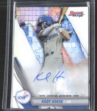 Kody Hoese 2019 Bowman's Best Best of 2019 Autographs Refractor AU