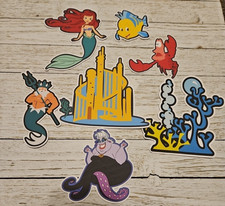 Disney's UNDER THE SEA Cardstock 7 Piece Printed Embellishment Die Cuts